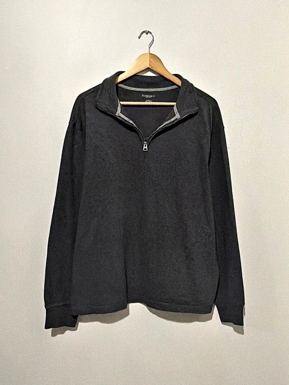 Sonoma Quarter-Zip Cotton Pullover Size Large Like New